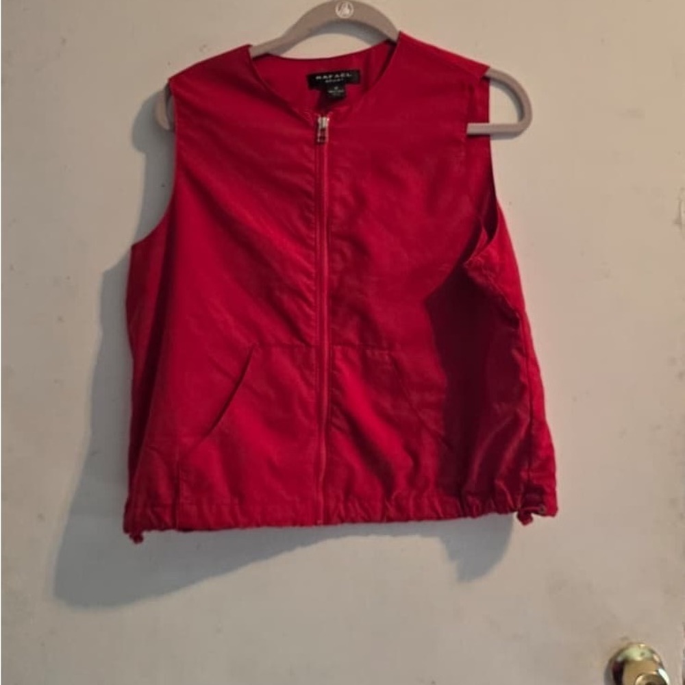 RAFAEL Sport Red Zip-Up Top